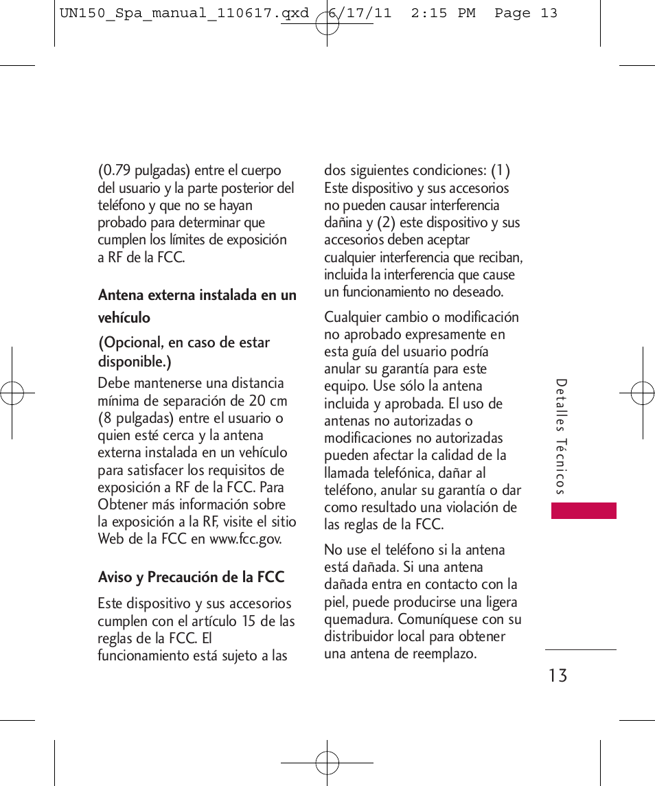 LG LGUN150 User Manual | Page 137 / 252