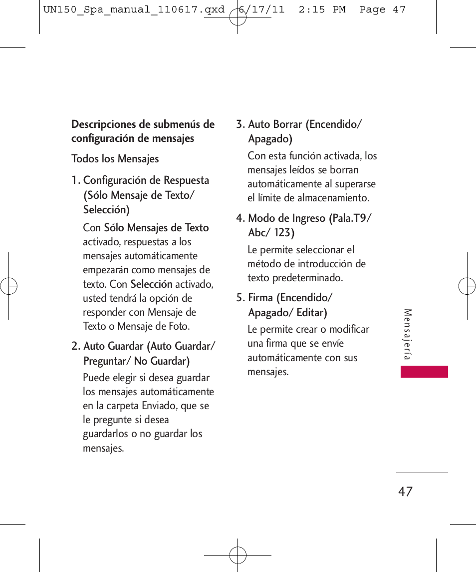 LG LGUN150 User Manual | Page 171 / 252