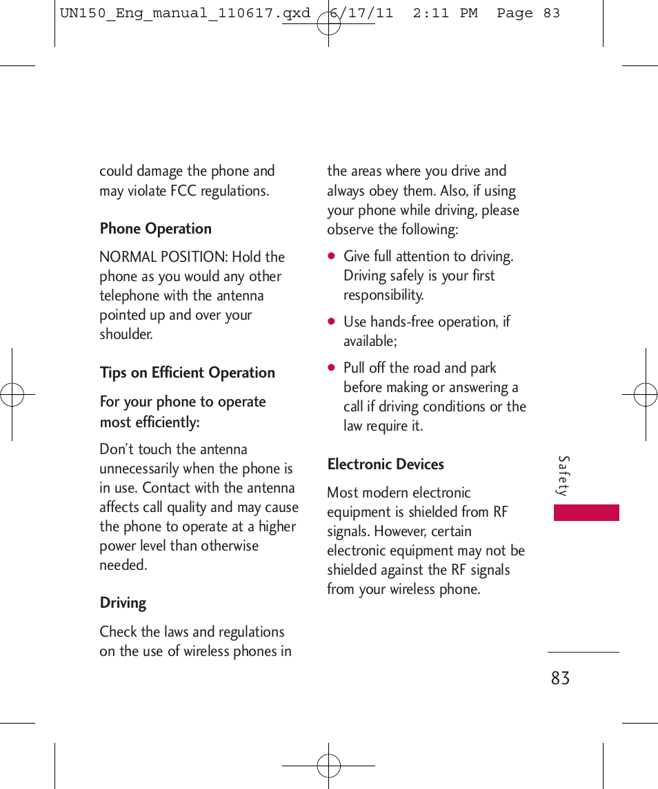 LG LGUN150 User Manual | Page 85 / 252