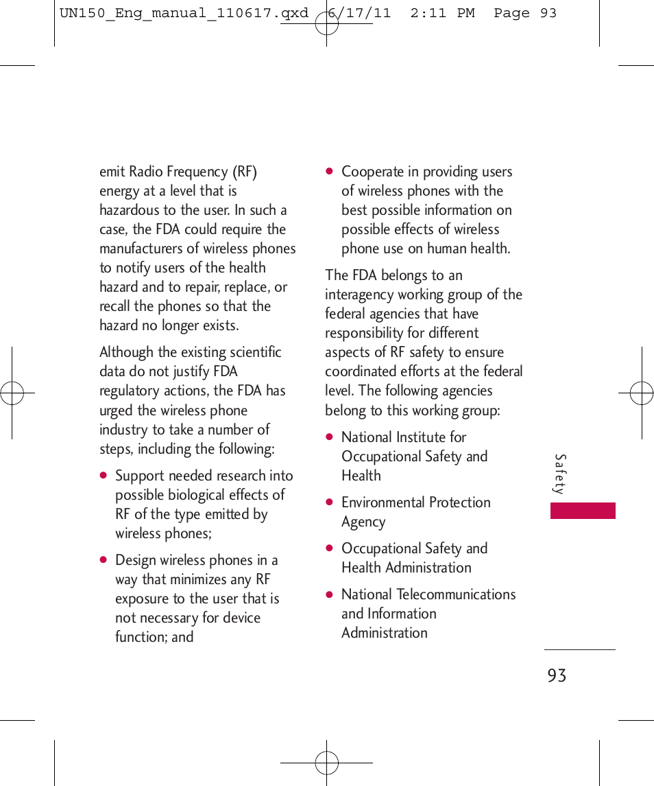 LG LGUN150 User Manual | Page 95 / 252