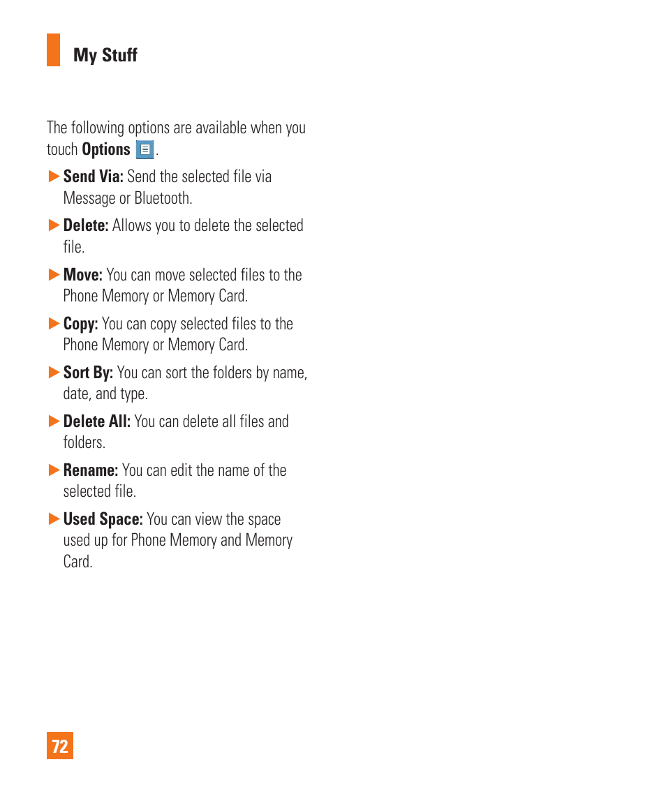 LG C410 User Manual | Page 72 / 124