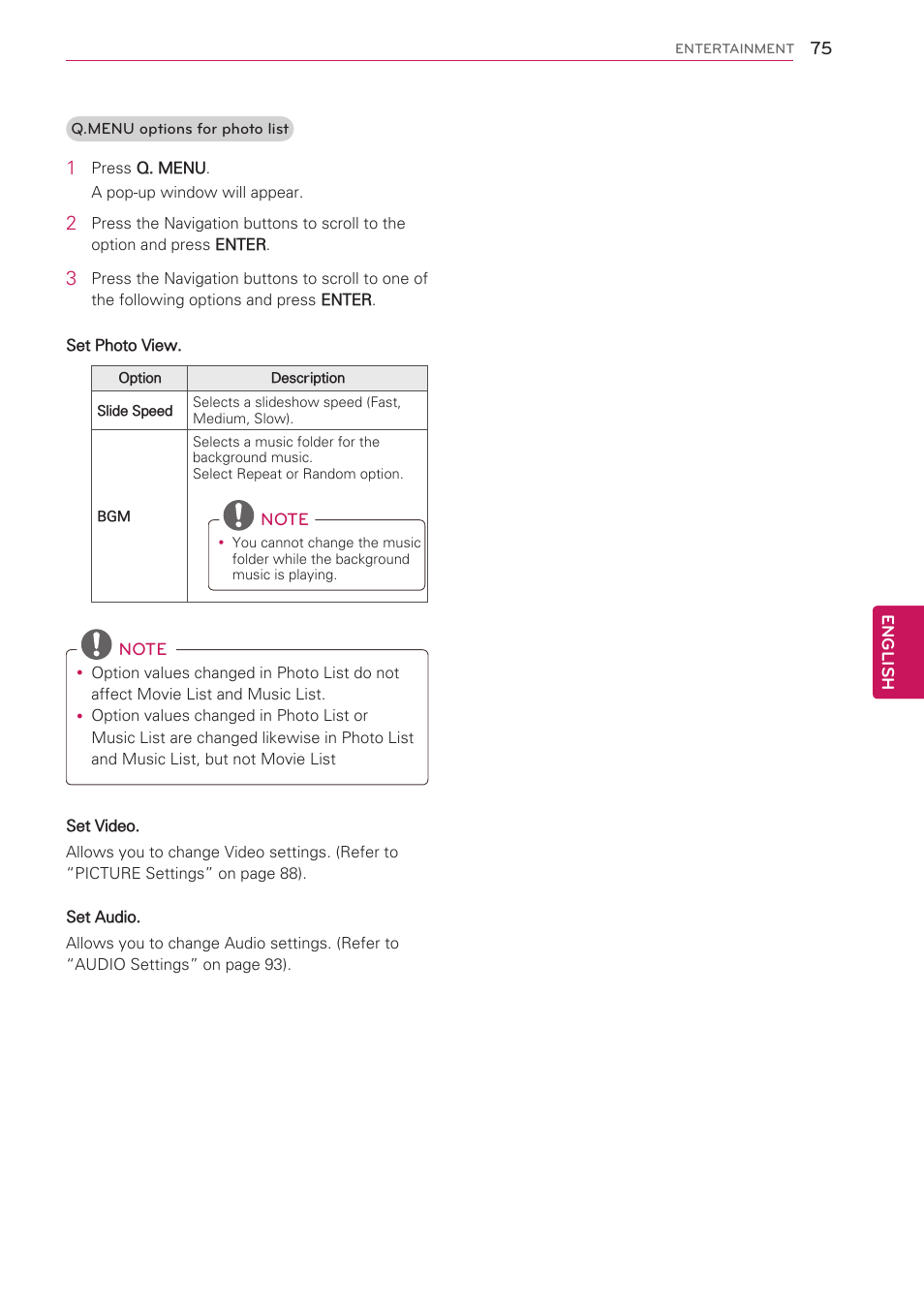 LG 55LV5400 User Manual | Page 75 / 172