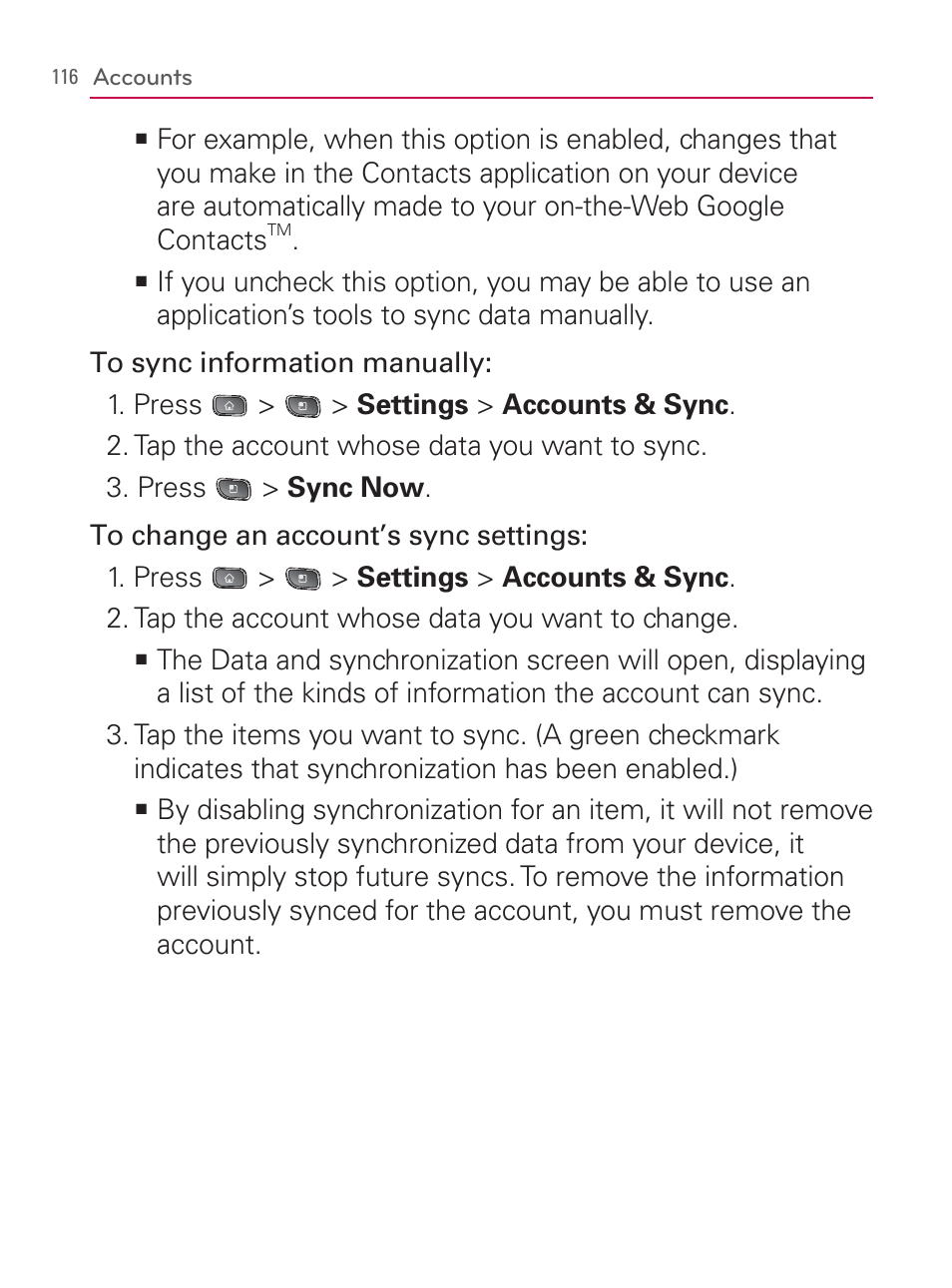 LG LGVM670 User Manual | Page 118 / 243