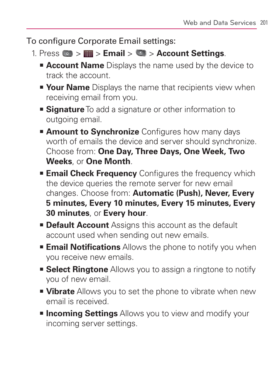 LG LGVM670 User Manual | Page 203 / 243