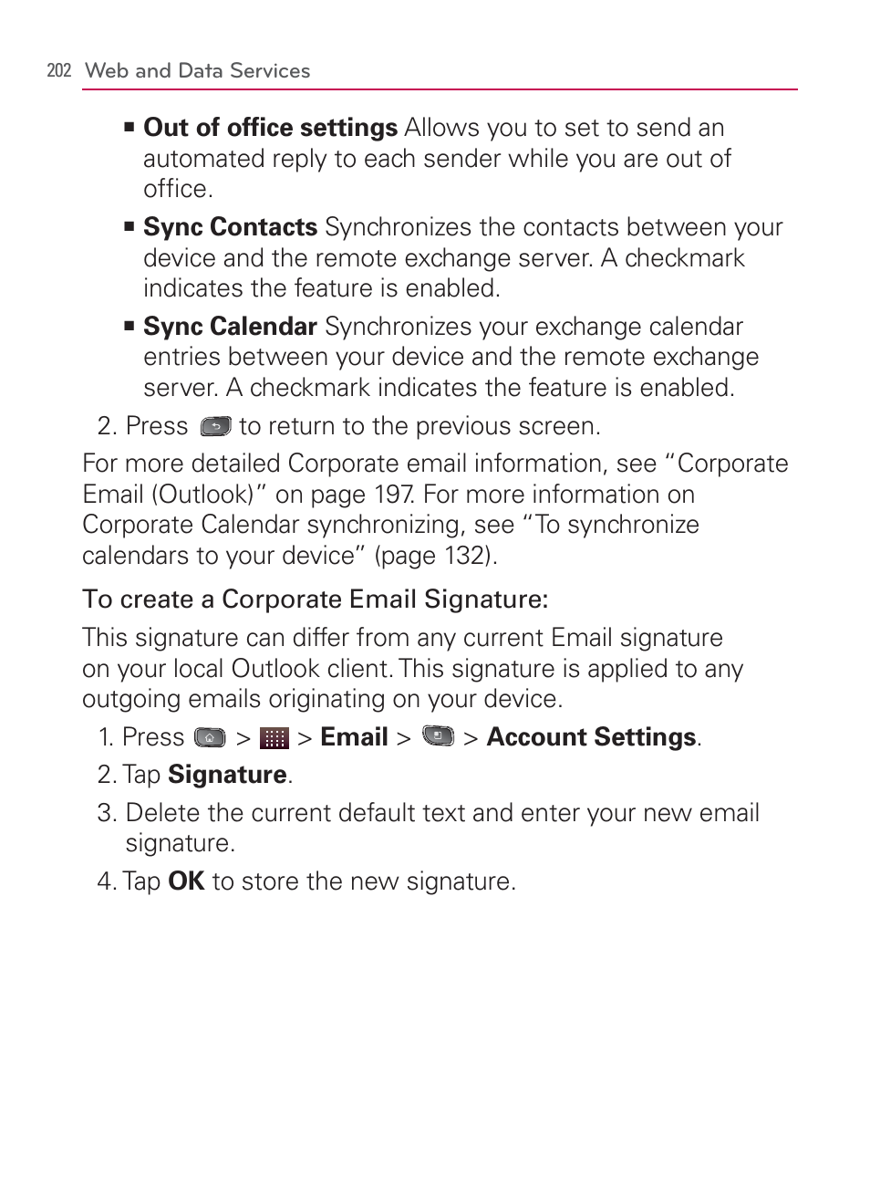 LG LGVM670 User Manual | Page 204 / 243