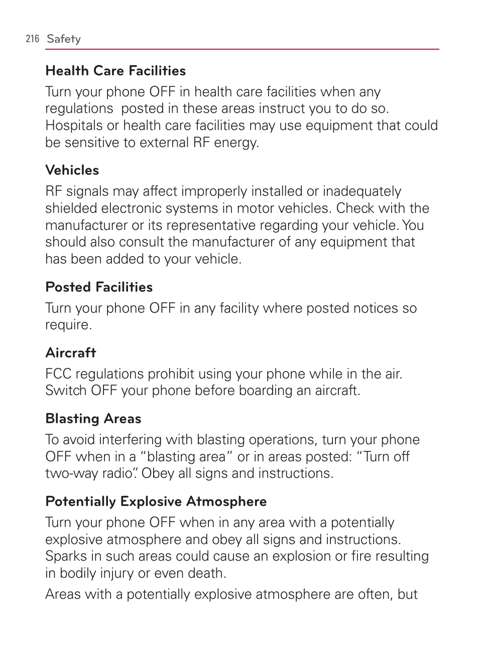 LG LGVM670 User Manual | Page 218 / 243