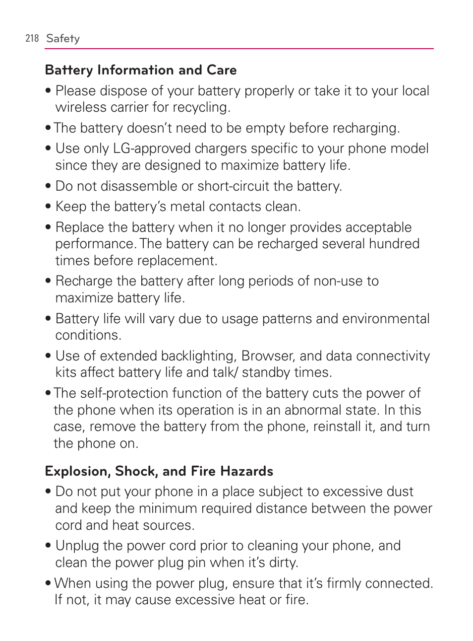 LG LGVM670 User Manual | Page 220 / 243