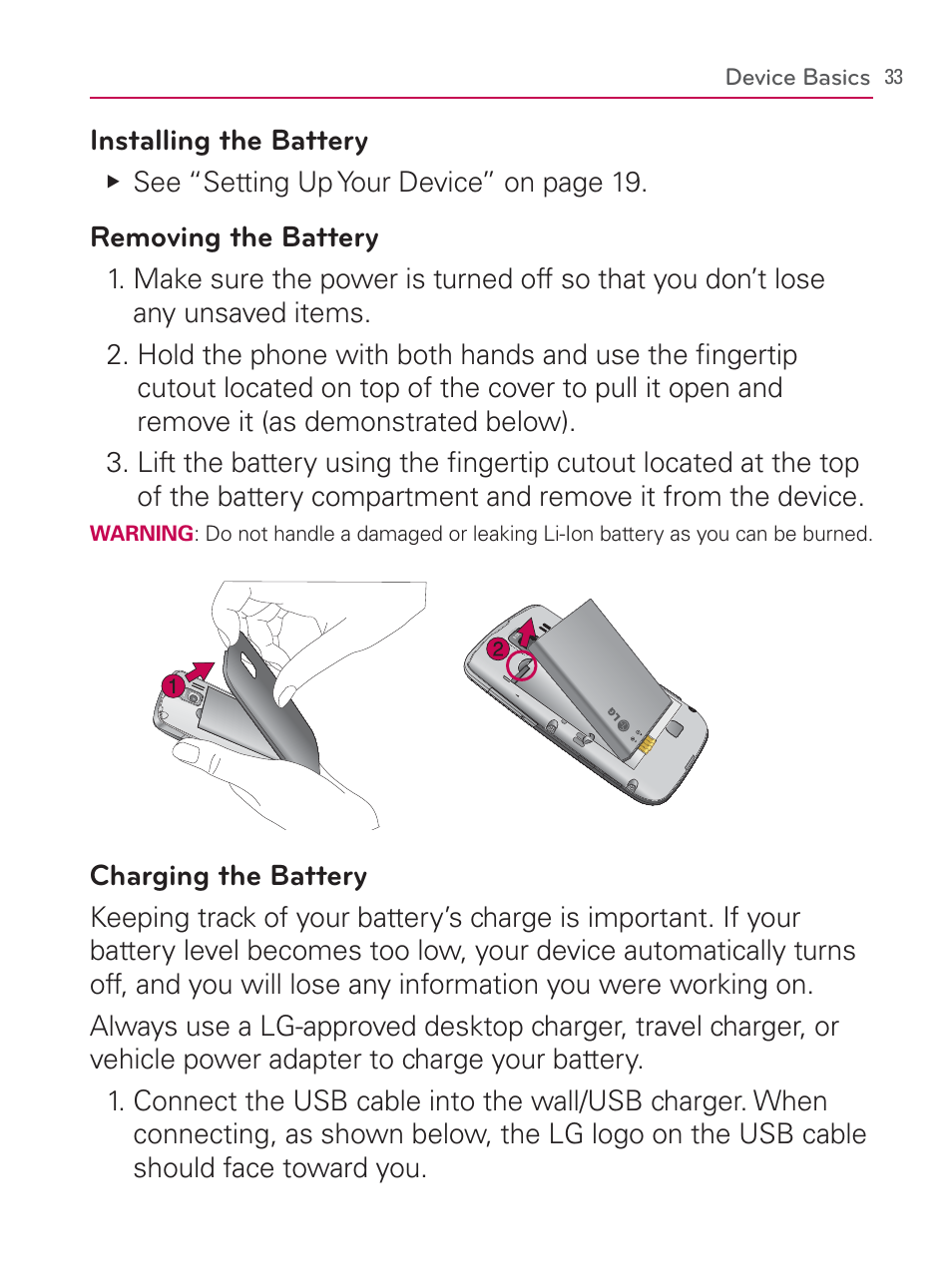 LG LGVM670 User Manual | Page 35 / 243