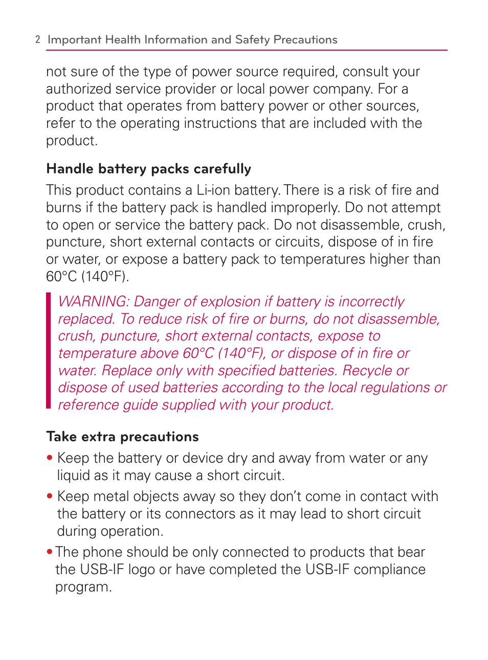 LG LGVM670 User Manual | Page 4 / 243