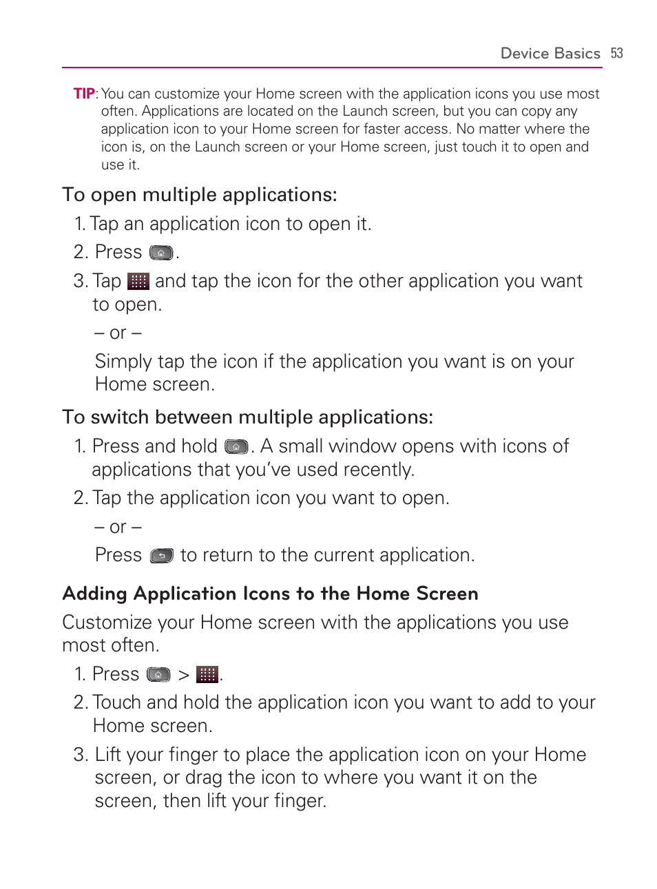 LG LGVM670 User Manual | Page 55 / 243