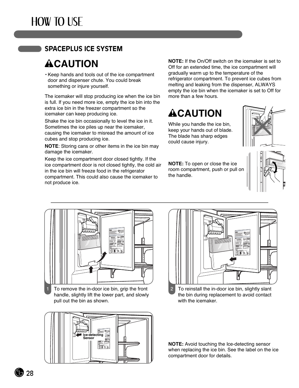 Wcaution | LG LMX28994ST User Manual | Page 28 / 55