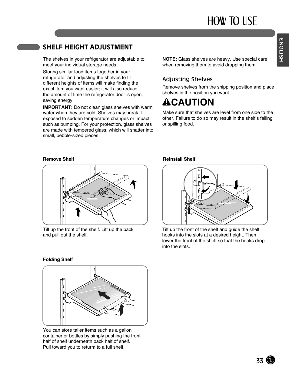Wcaution | LG LMX28994ST User Manual | Page 33 / 55