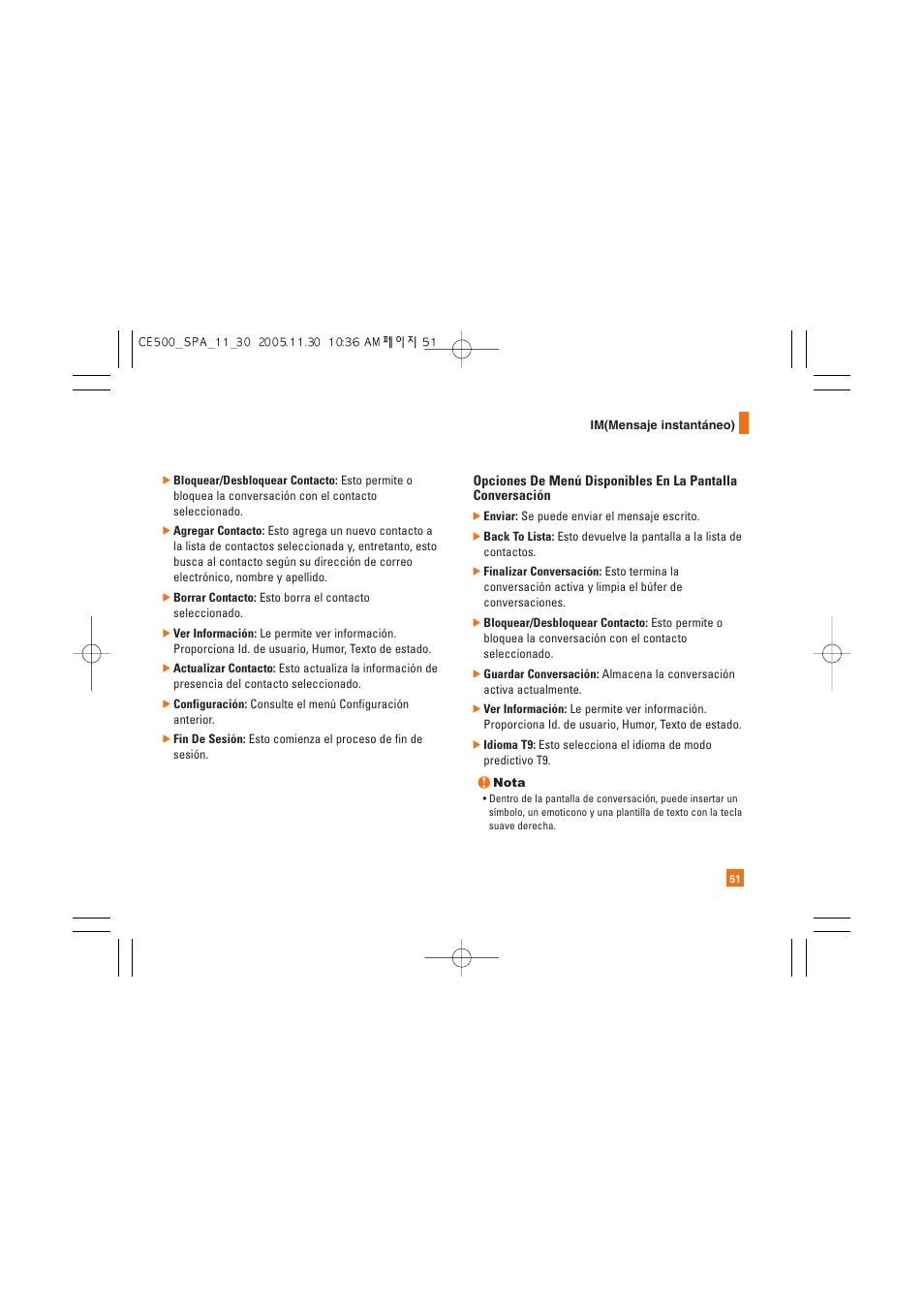 LG CE500 User Manual | Page 147 / 195