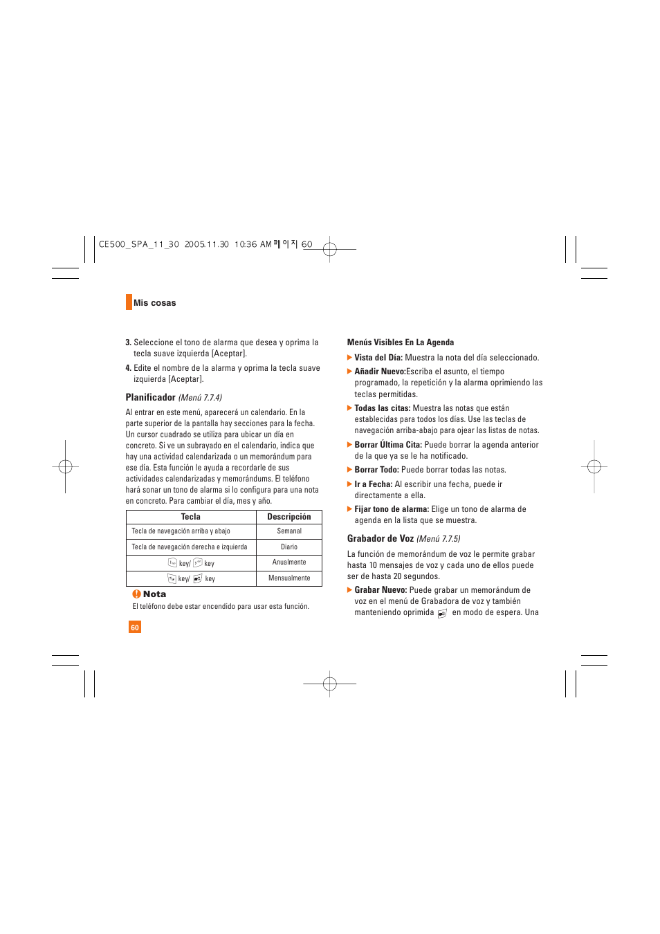 LG CE500 User Manual | Page 156 / 195