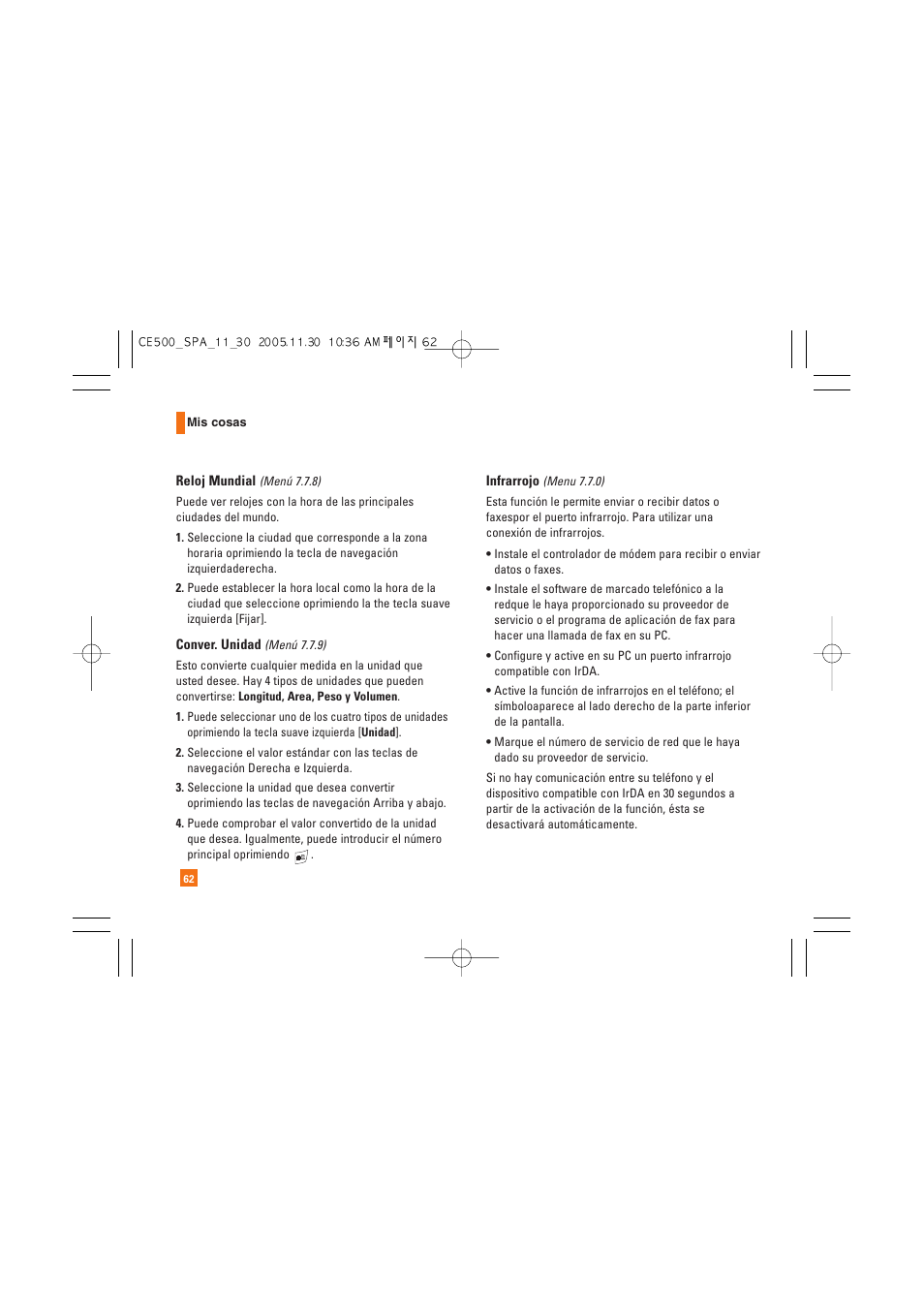 LG CE500 User Manual | Page 158 / 195