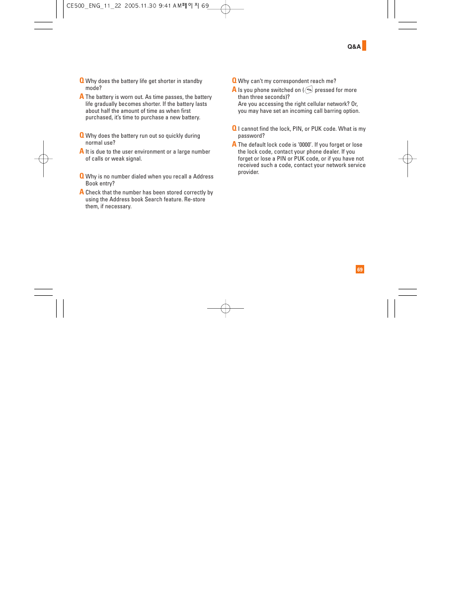 LG CE500 User Manual | Page 73 / 195