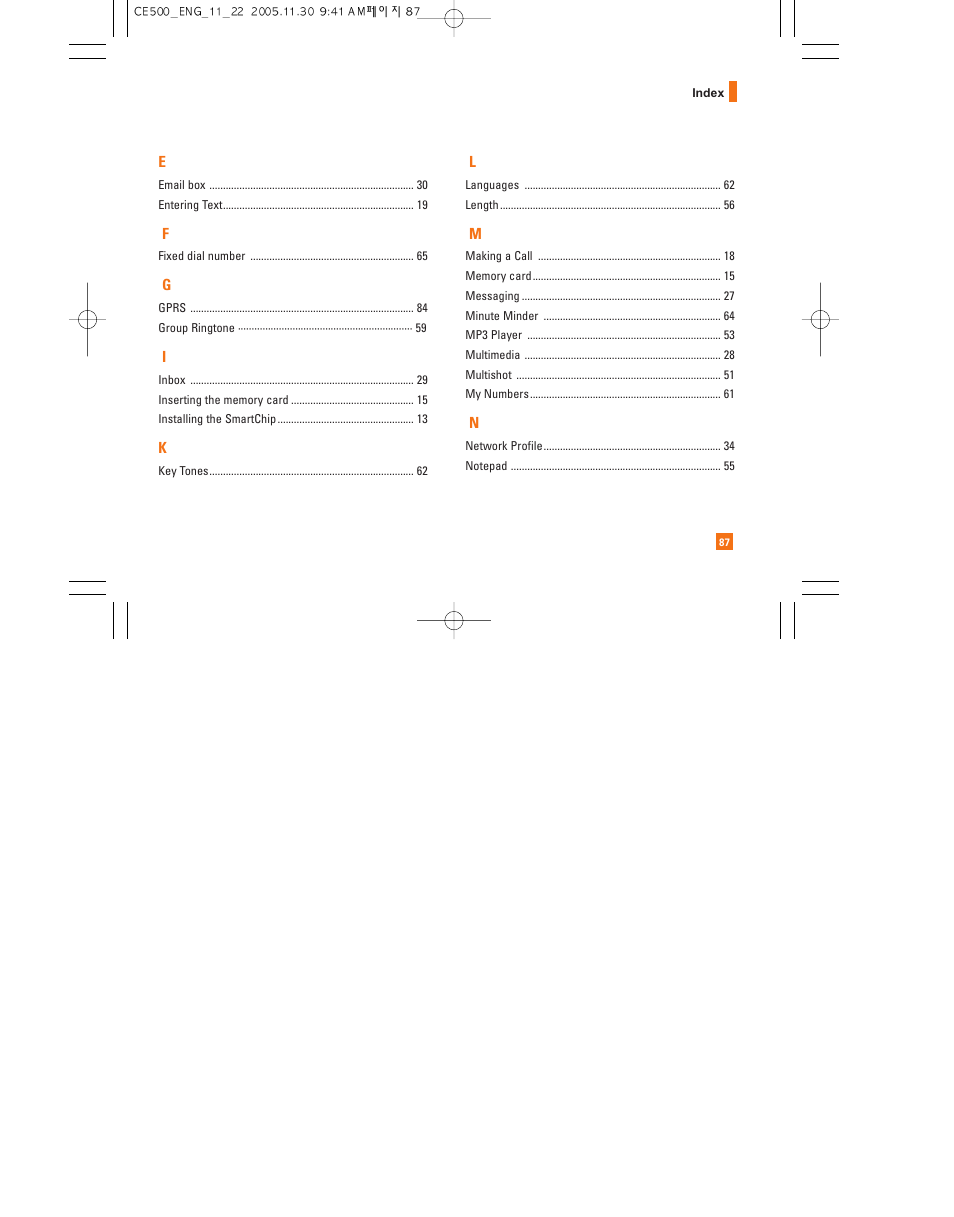 LG CE500 User Manual | Page 91 / 195