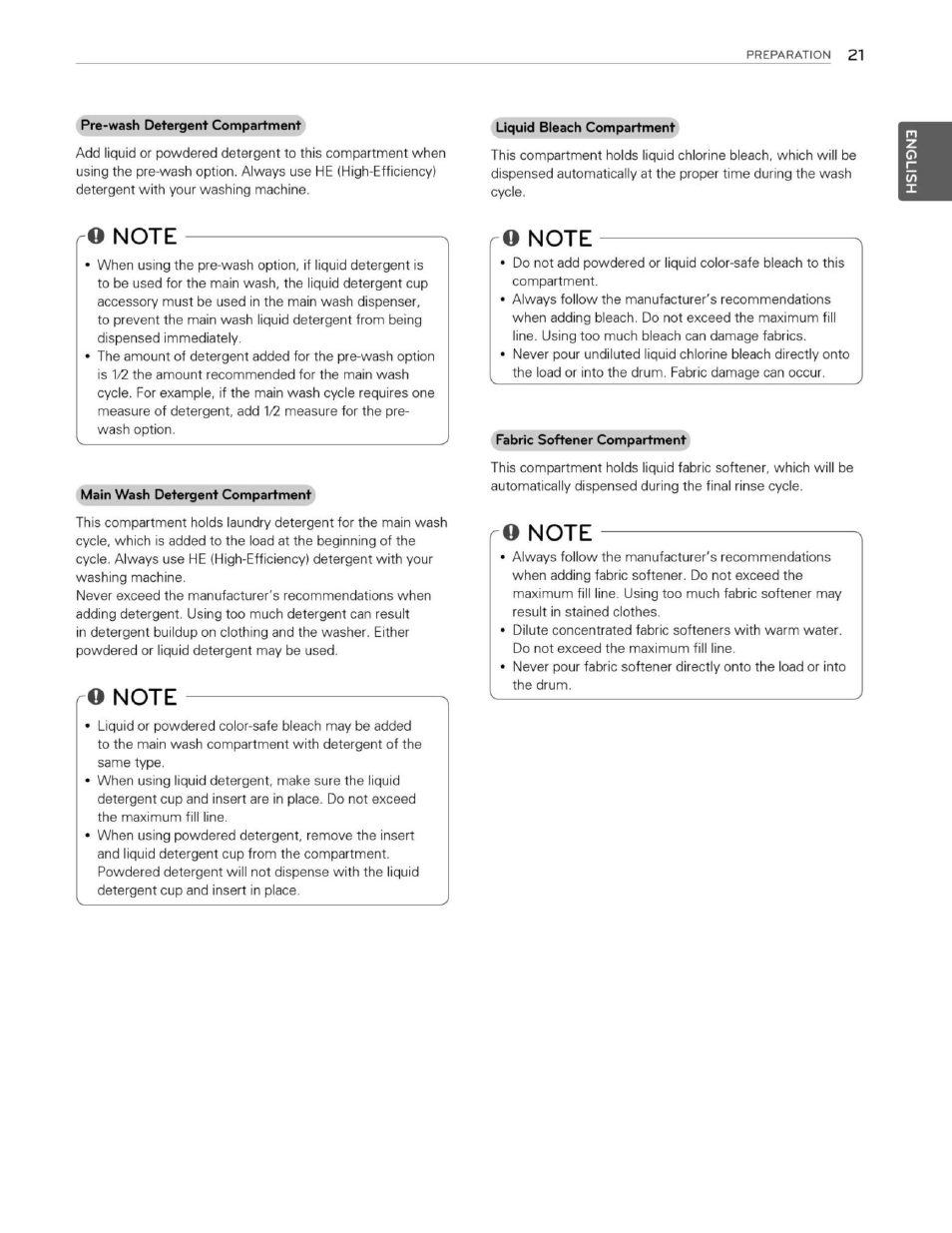 O note | LG WM3250HWA User Manual | Page 22 / 81