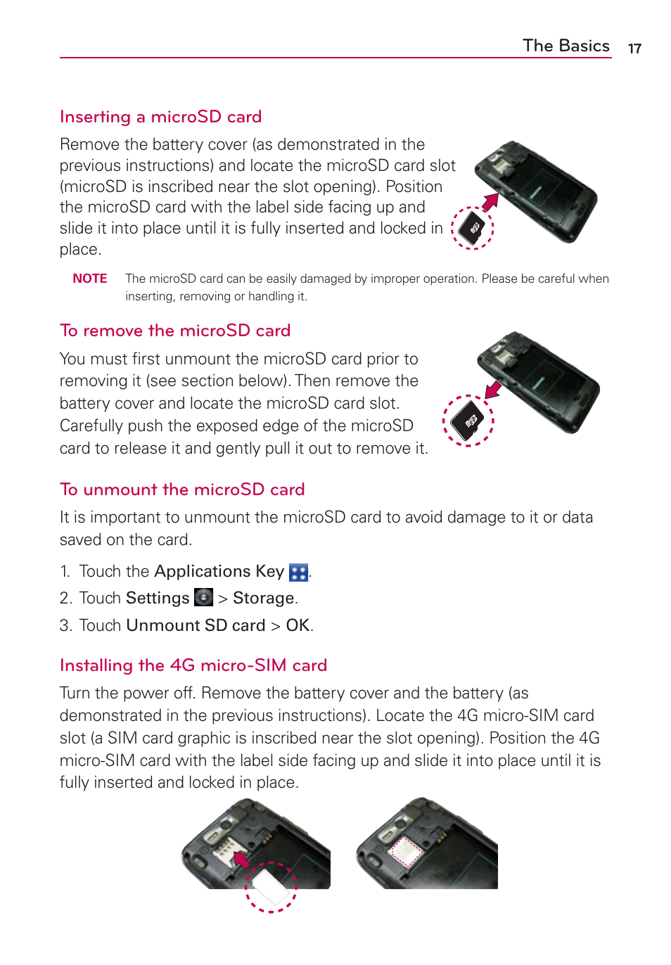 LG LGMS840 User Manual | Page 19 / 200