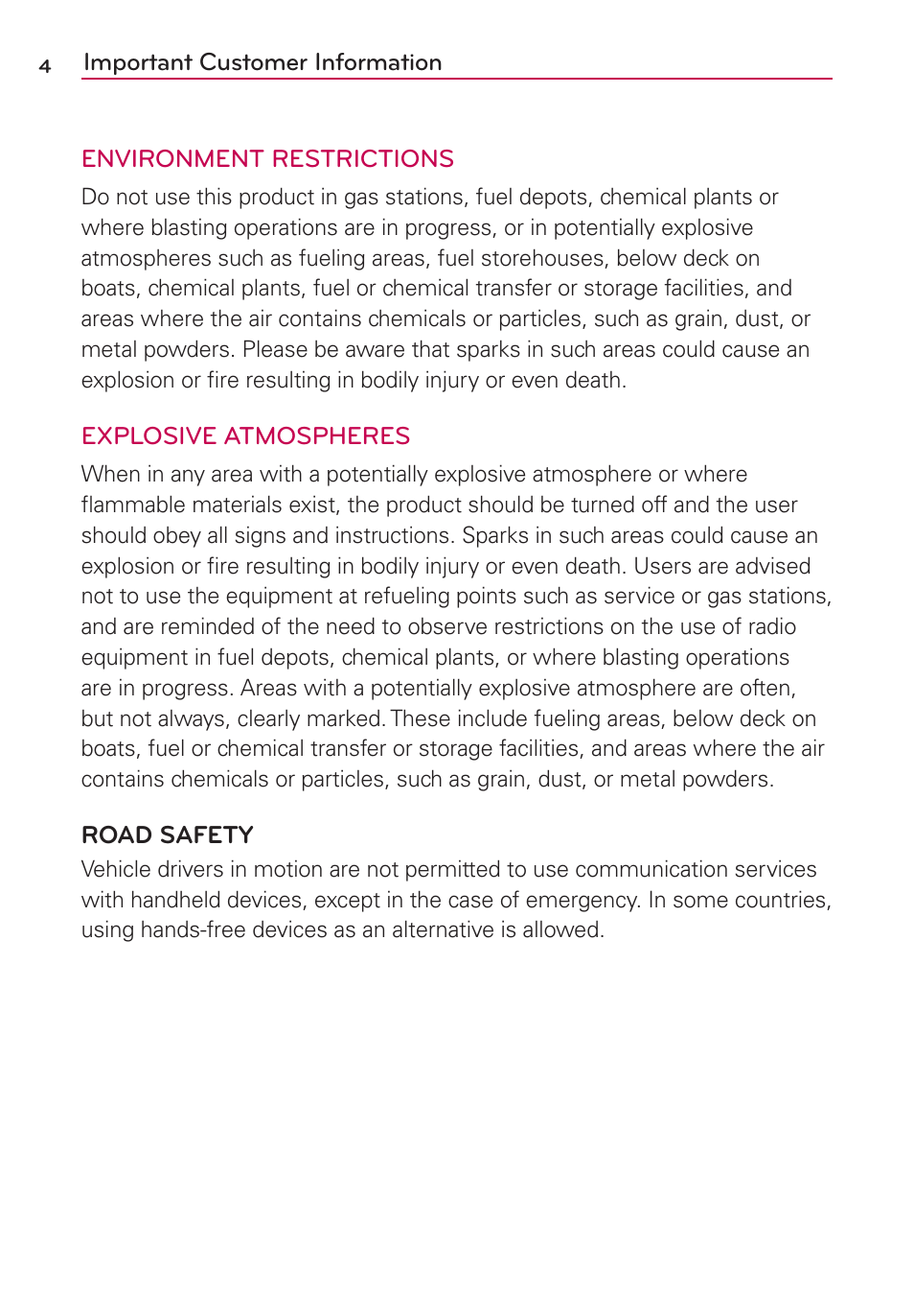 LG LGMS840 User Manual | Page 6 / 200