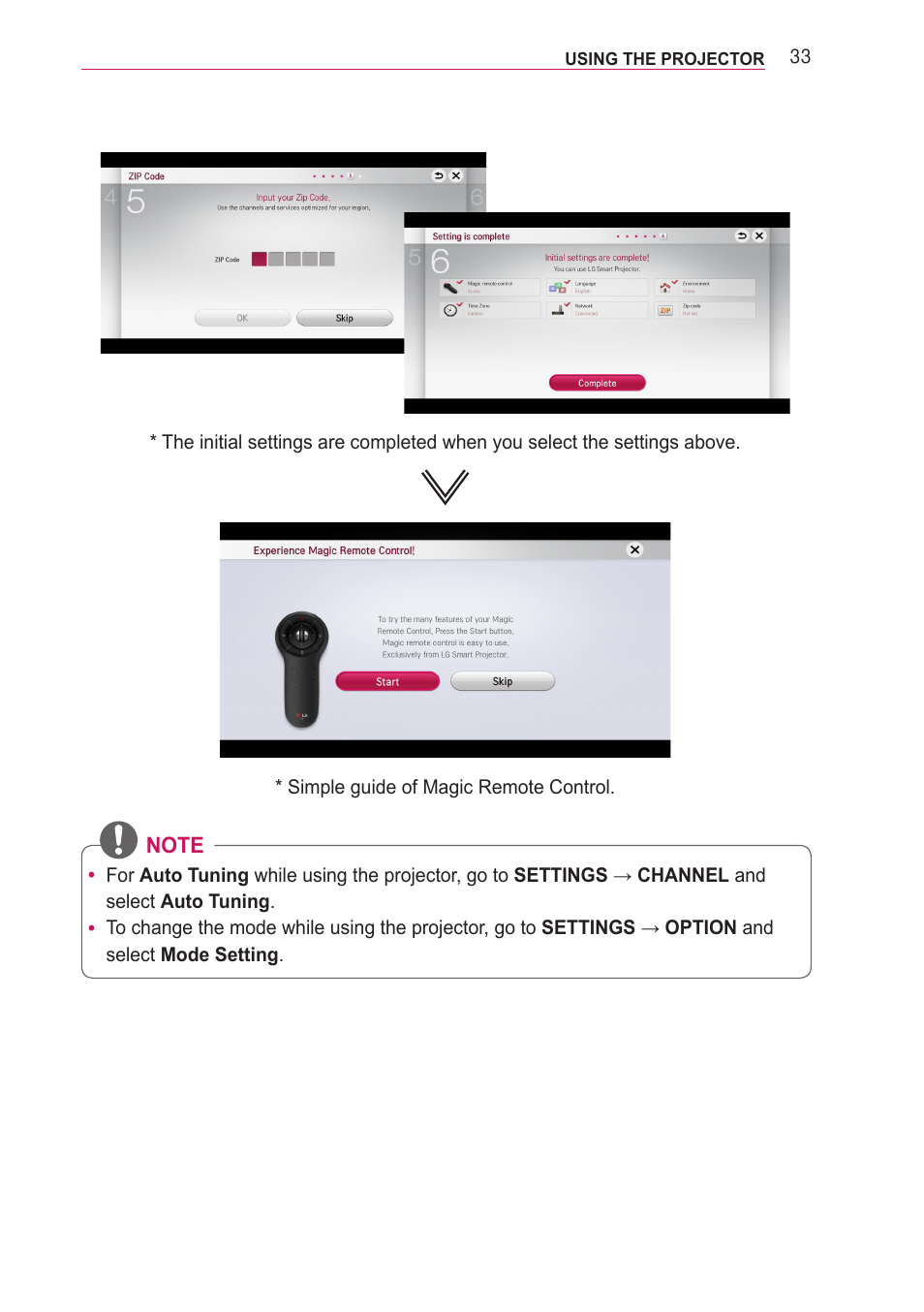 LG PA77U User Manual | Page 33 / 126