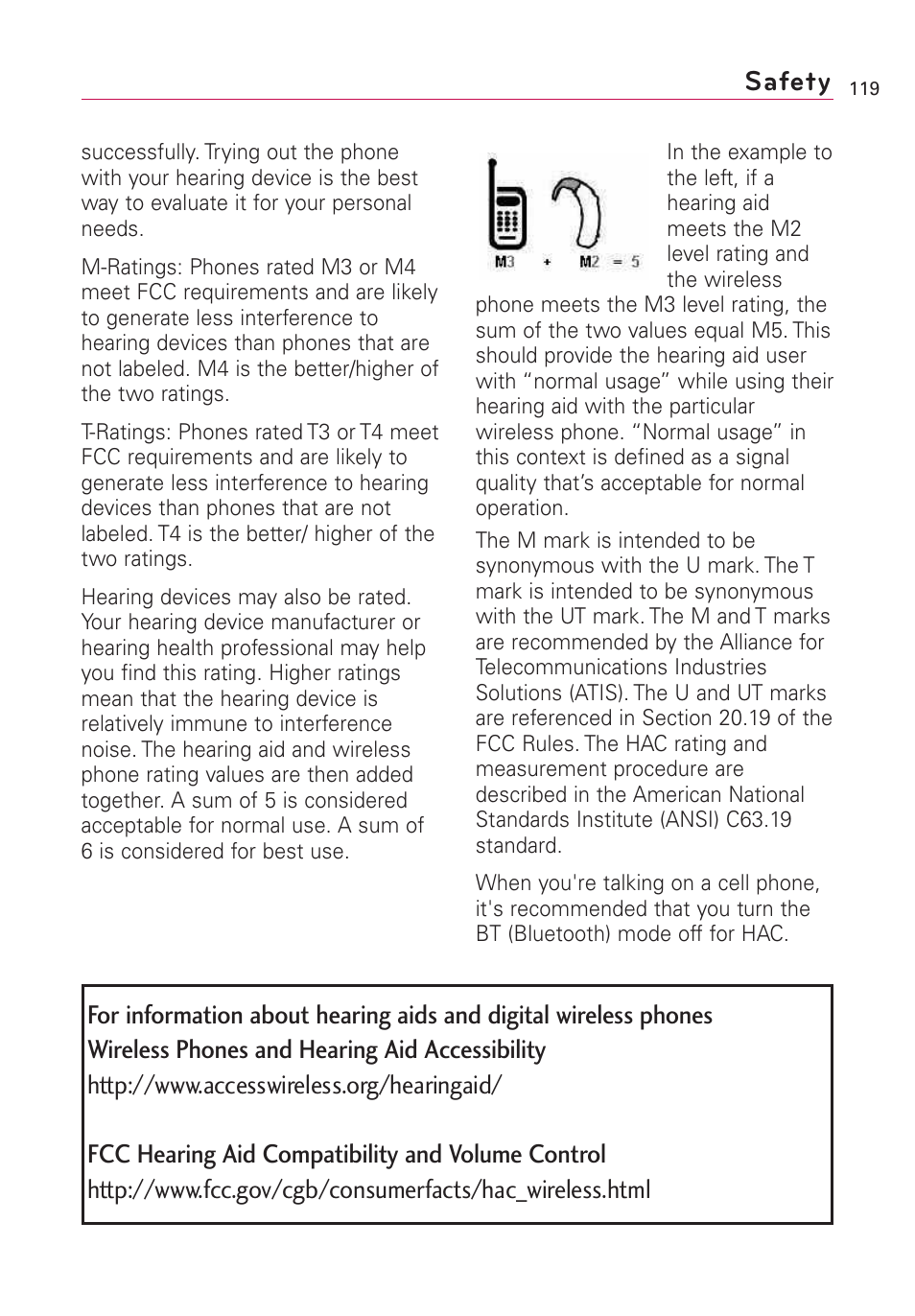Safety | LG Optimus MS690 User Manual | Page 121 / 314