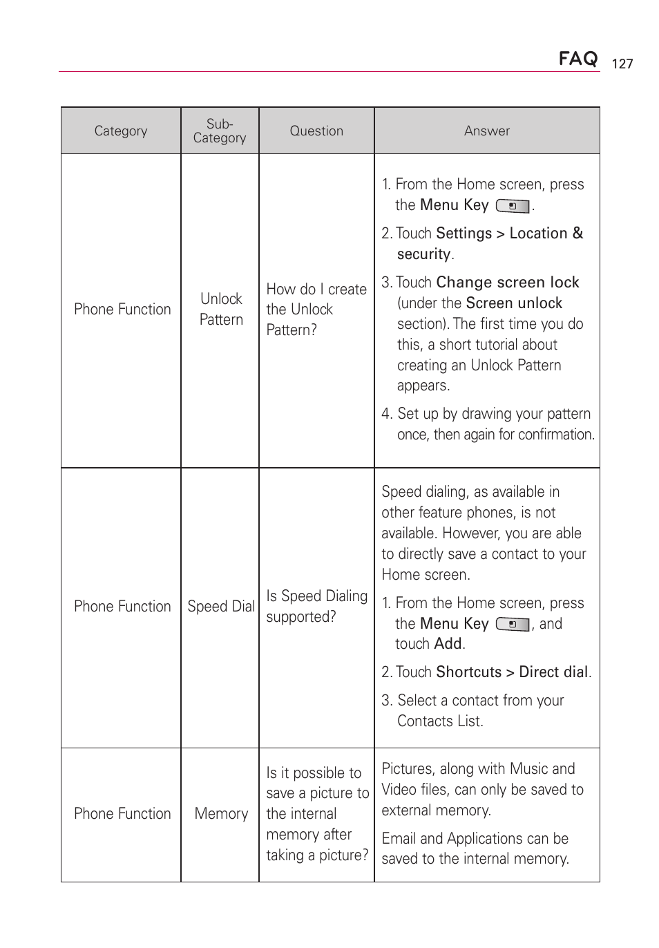 LG Optimus MS690 User Manual | Page 129 / 314