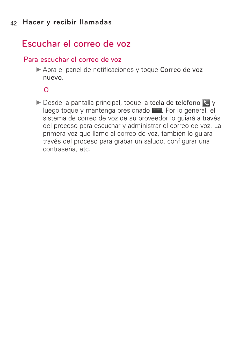 Escuchar el correo de voz | LG Optimus MS690 User Manual | Page 194 / 314