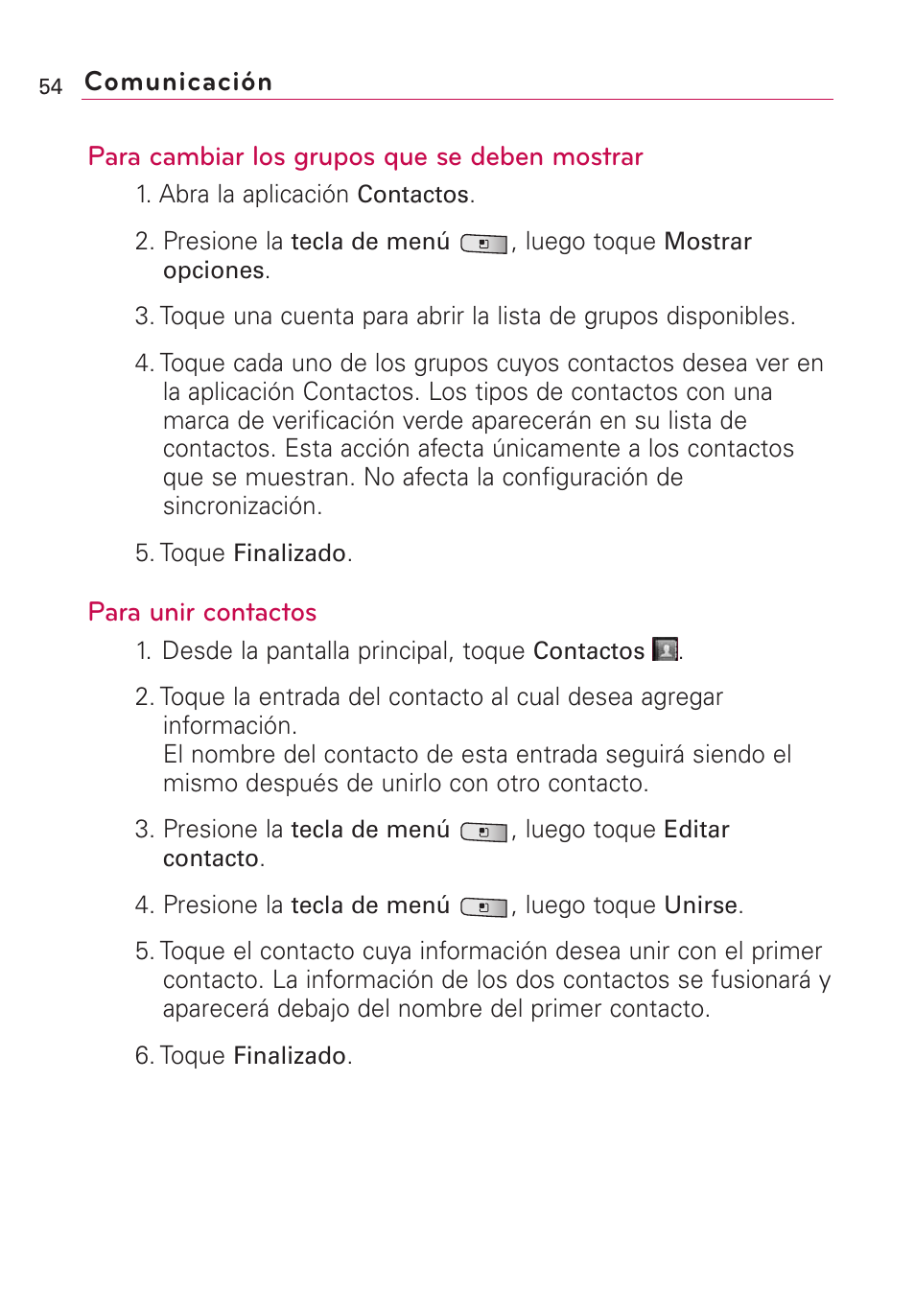 LG Optimus MS690 User Manual | Page 206 / 314