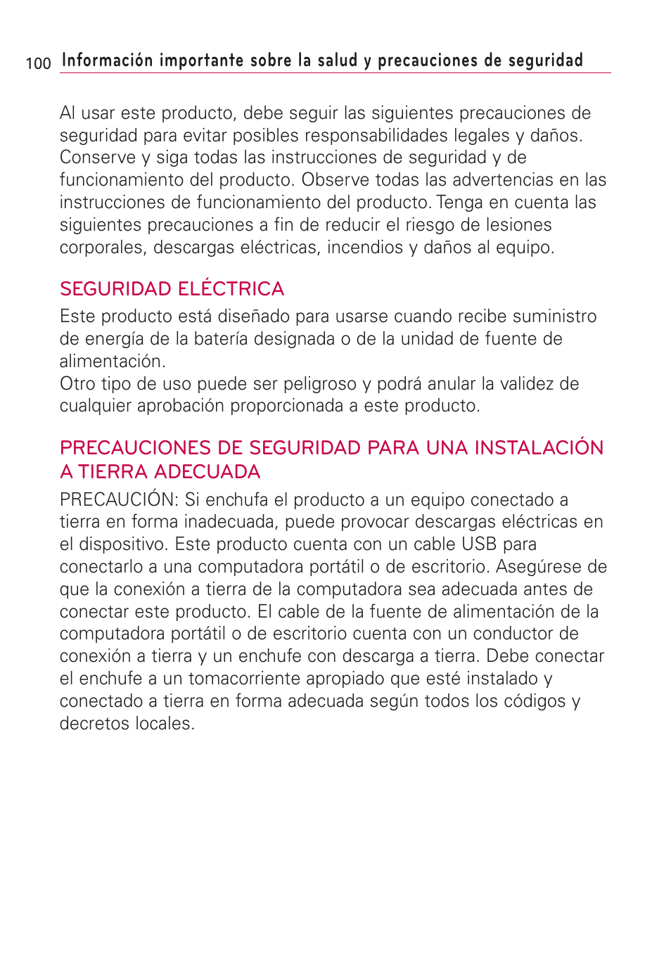 Informaci? importante sobre | LG Optimus MS690 User Manual | Page 252 / 314