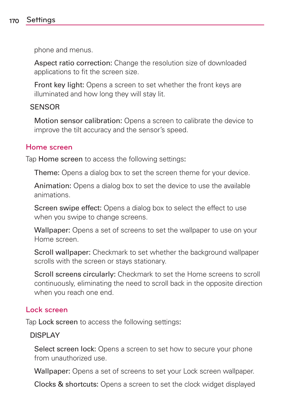 LG VS840 User Manual | Page 172 / 222