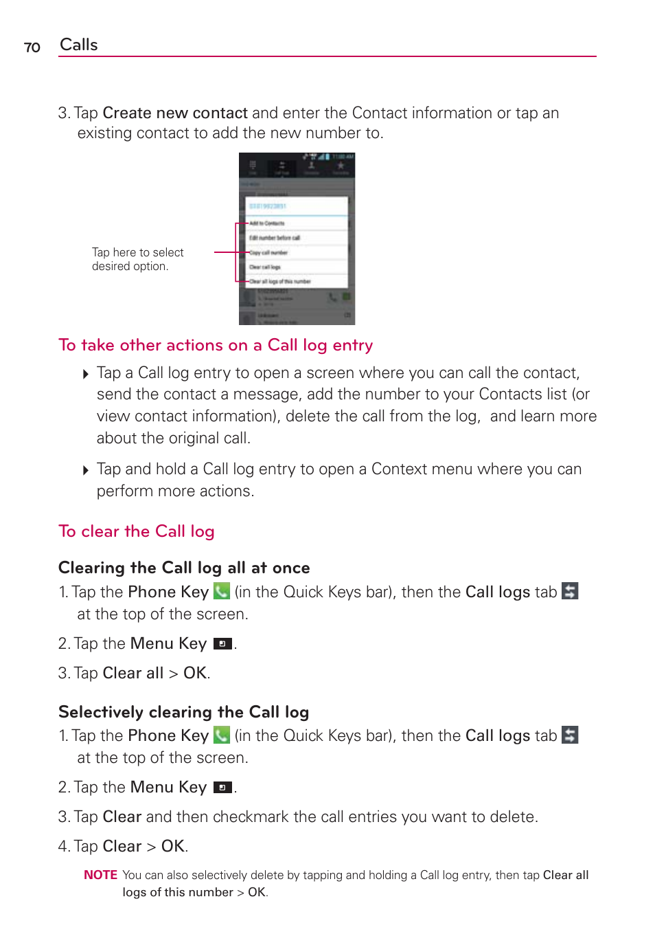 LG VS840 User Manual | Page 72 / 222