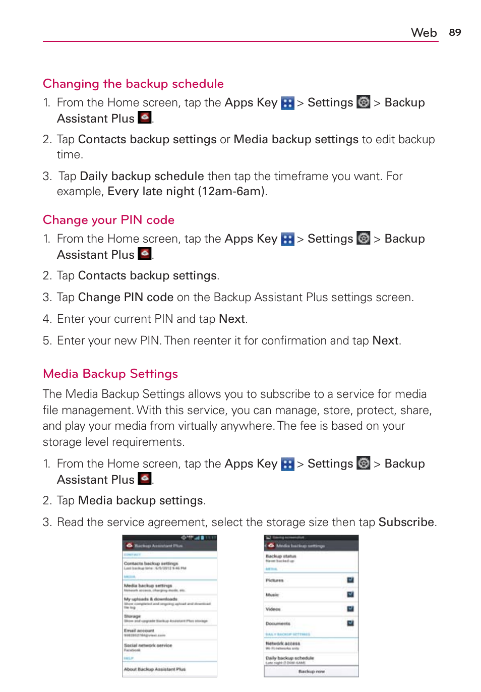 LG VS840 User Manual | Page 91 / 222