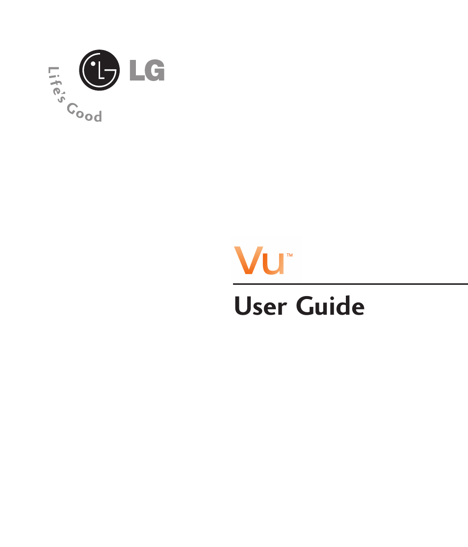 LG CU915 User Manual | Page 5 / 136