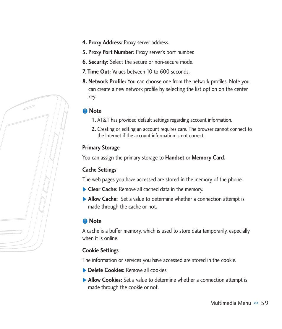 LG CU915 User Manual | Page 63 / 136