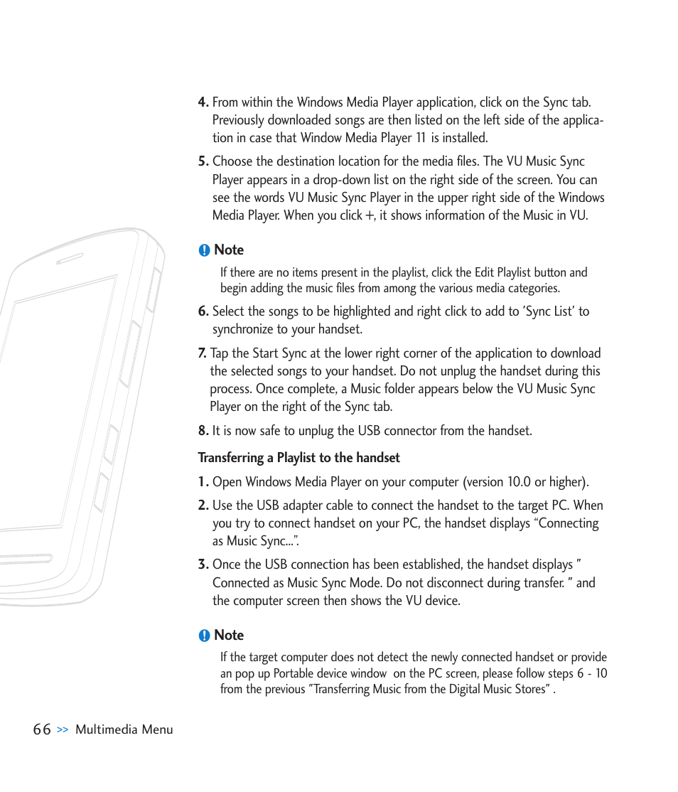 LG CU915 User Manual | Page 70 / 136