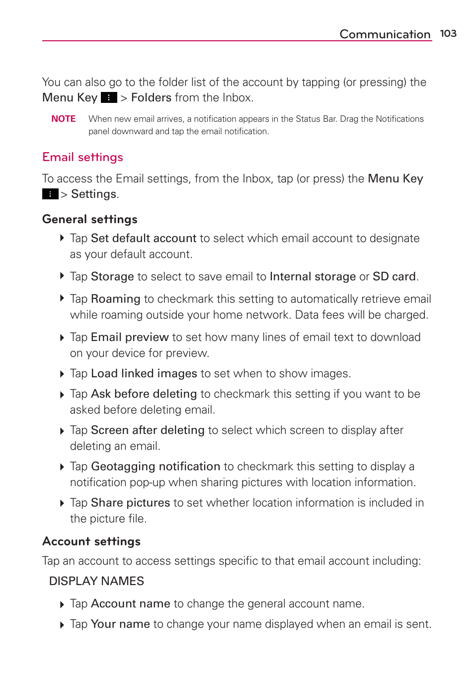 LG LGVS890 User Manual | Page 105 / 231