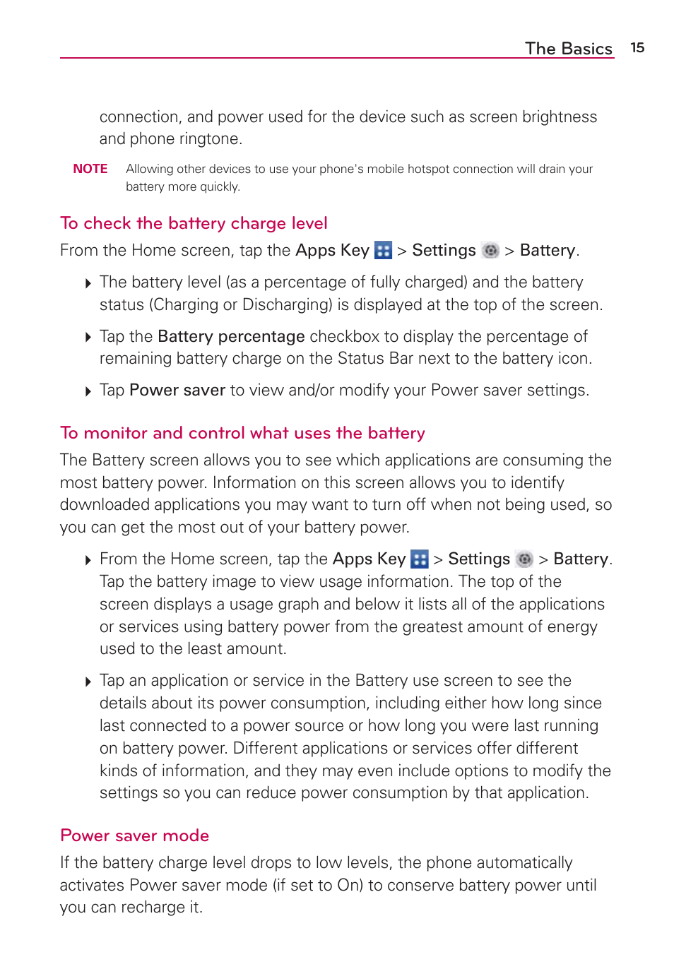 LG LGVS890 User Manual | Page 17 / 231