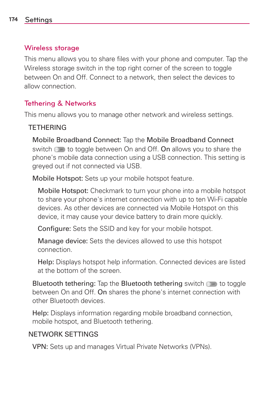 LG LGVS890 User Manual | Page 176 / 231