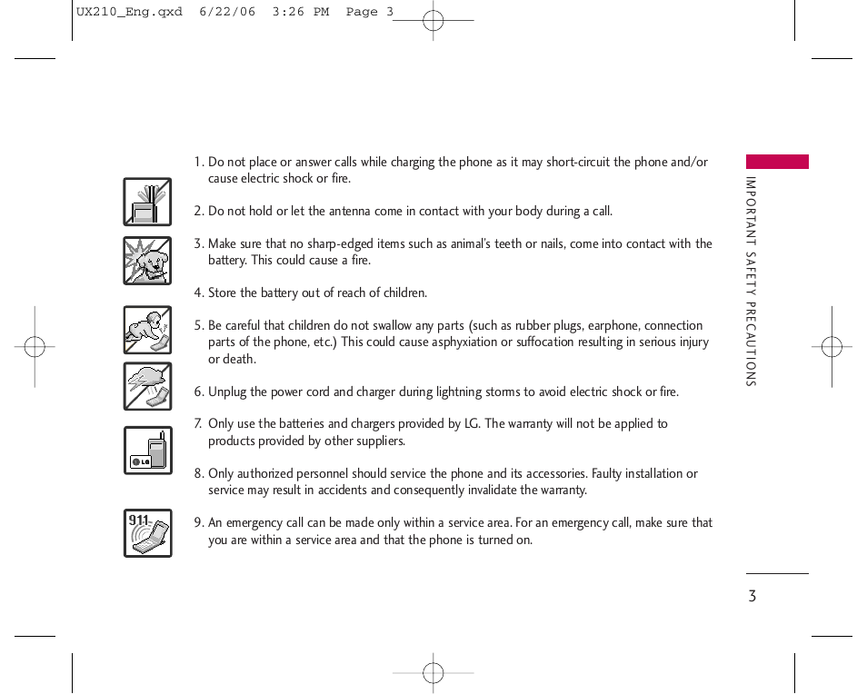 LG LGUX210 User Manual | Page 3 / 96