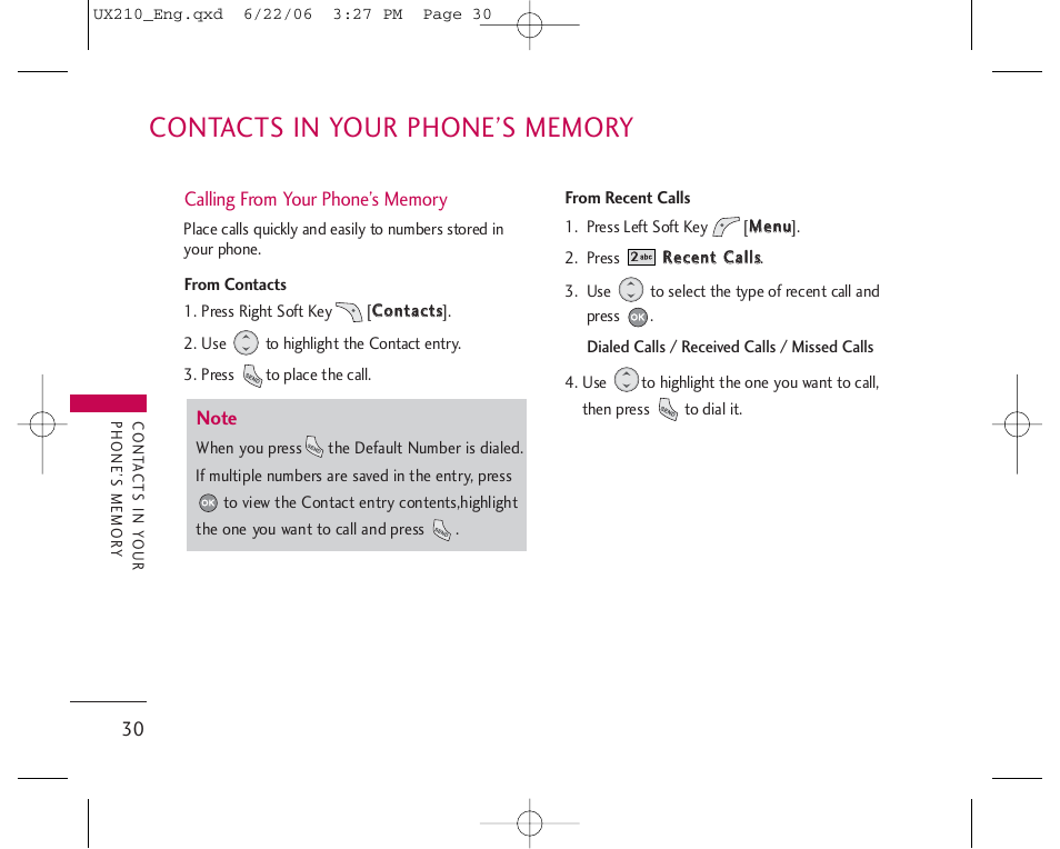 LG LGUX210 User Manual | Page 30 / 96