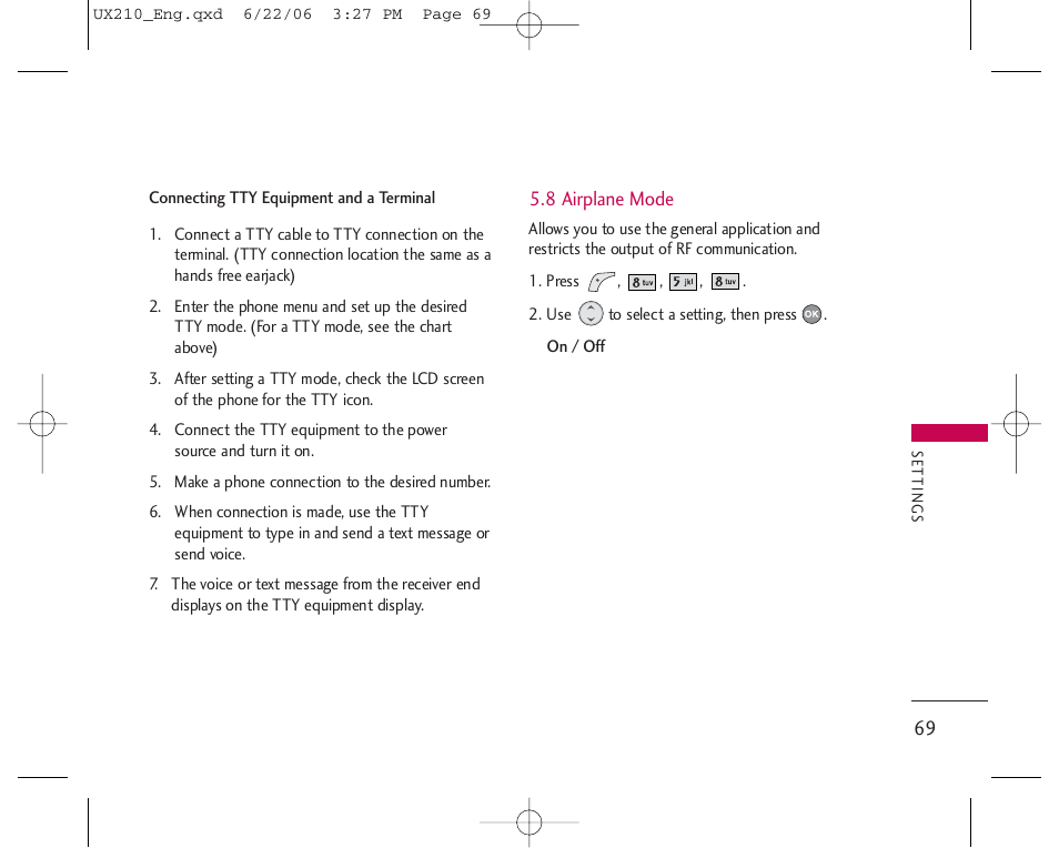 LG LGUX210 User Manual | Page 69 / 96