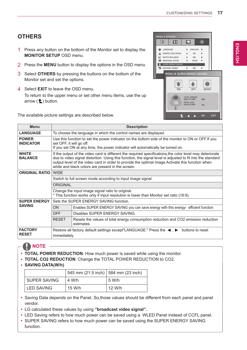 Others | LG IPS225T-BN User Manual | Page 17 / 26