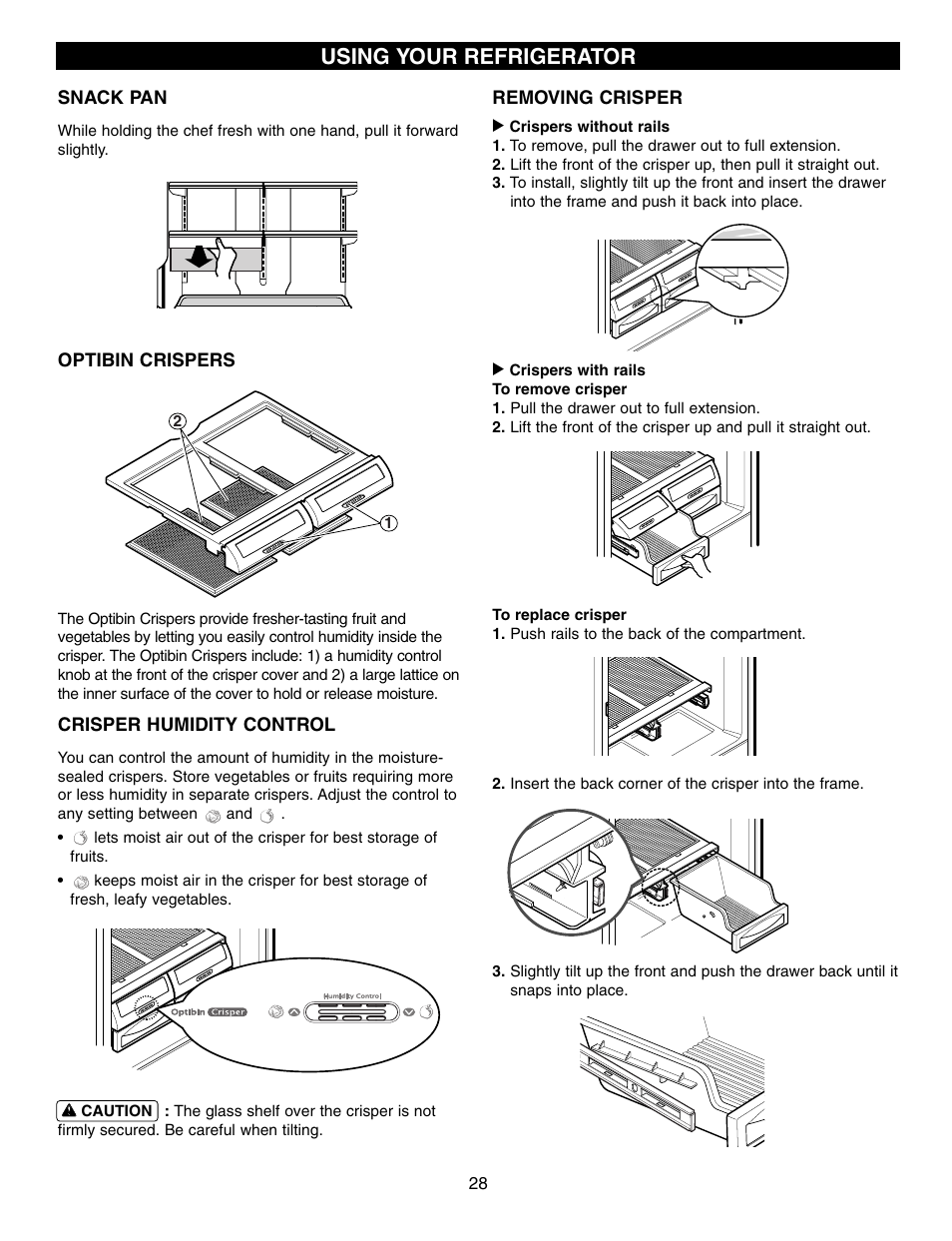 Using your refrigerator | LG LFX25960ST User Manual | Page 28 / 44
