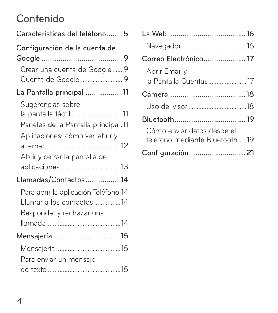 LG LGL75C User Manual | Page 26 / 48