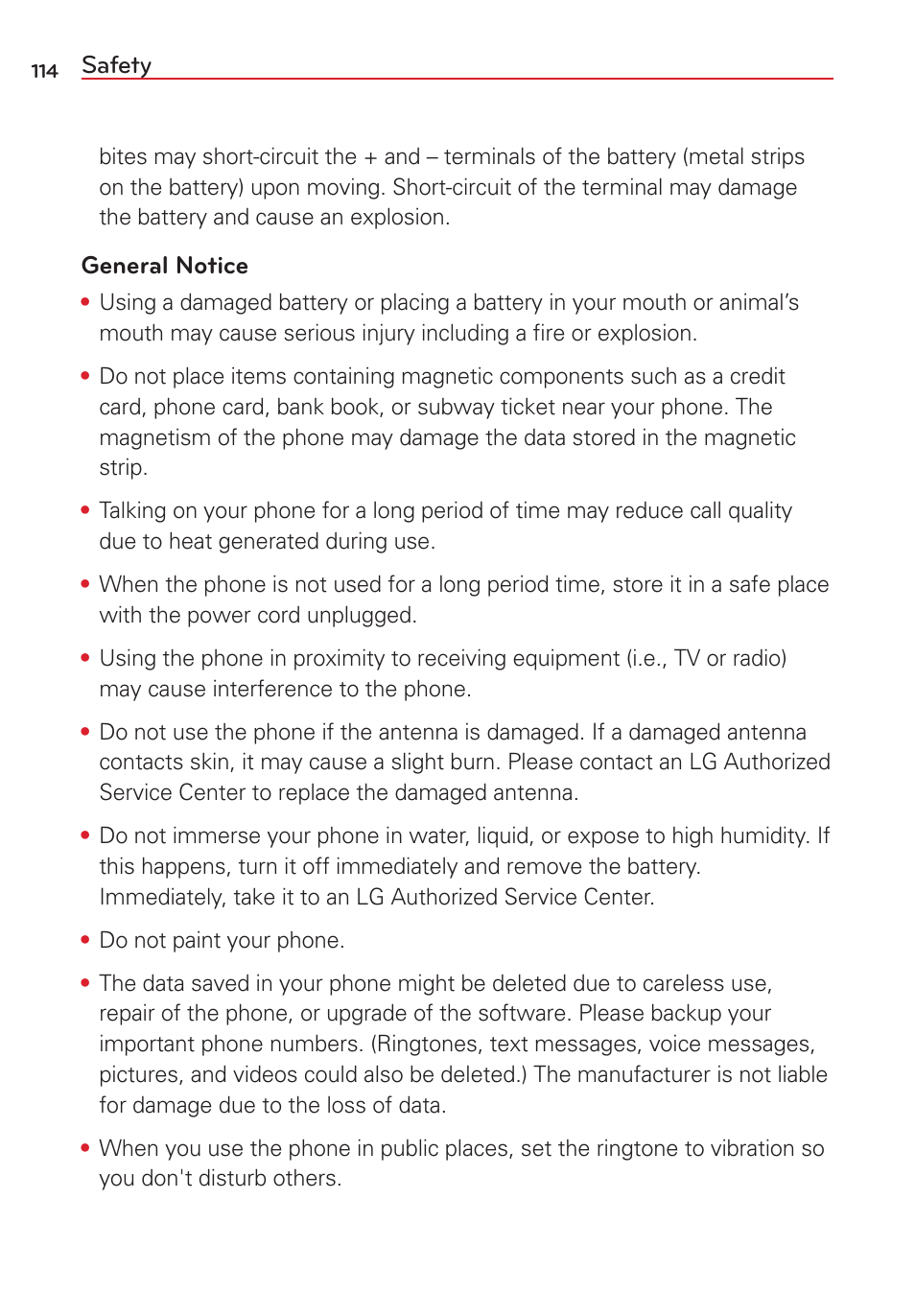 LG LGVS450PP User Manual | Page 116 / 133