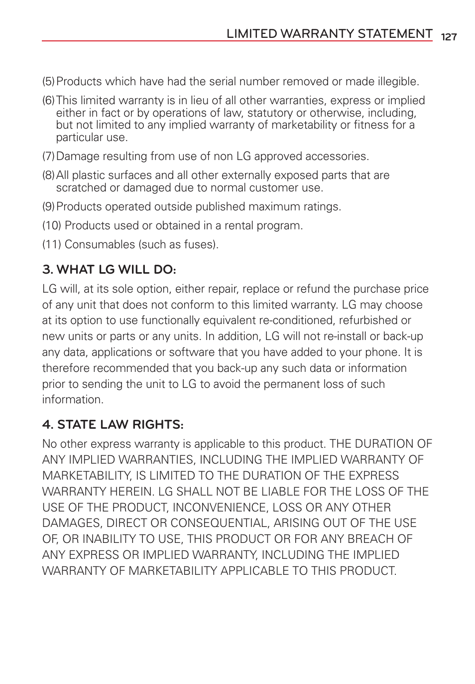 LG LGVS450PP User Manual | Page 129 / 133