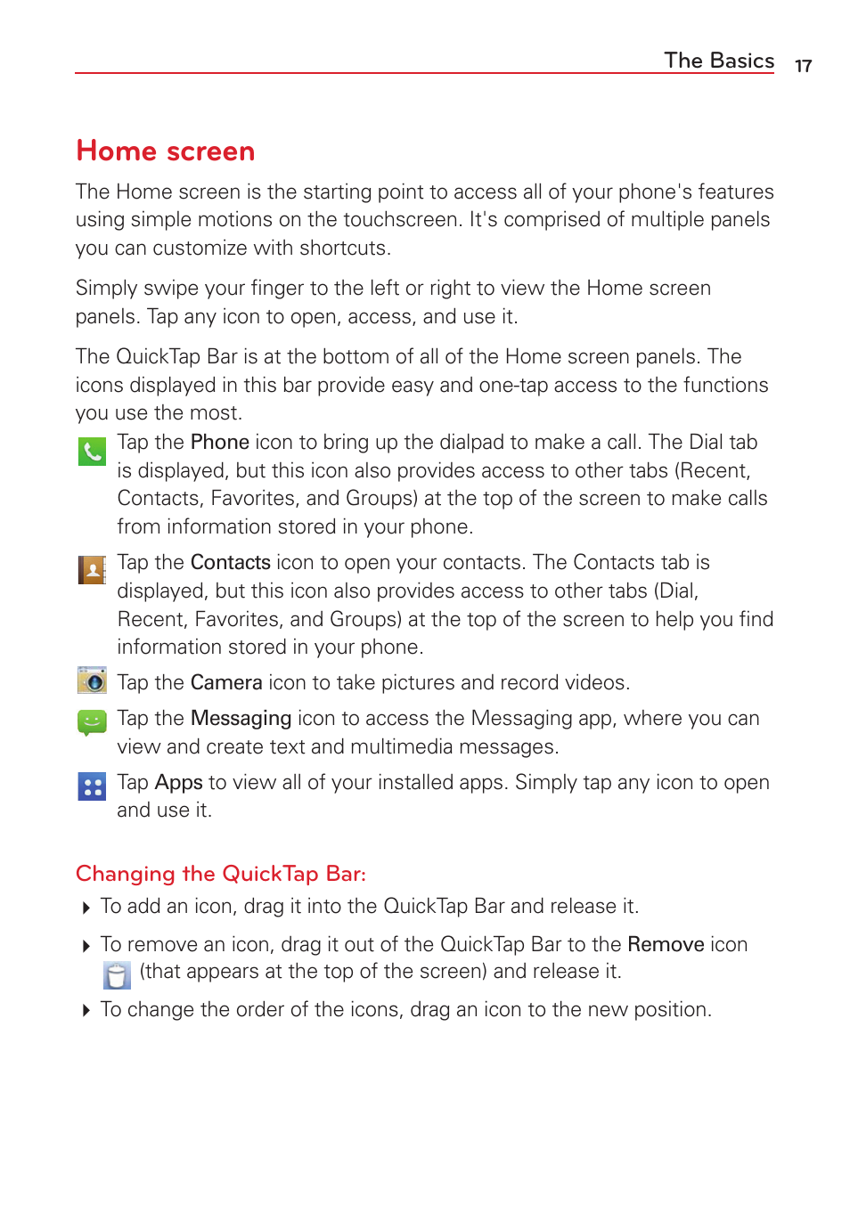 Home screen | LG LGVS450PP User Manual | Page 19 / 133