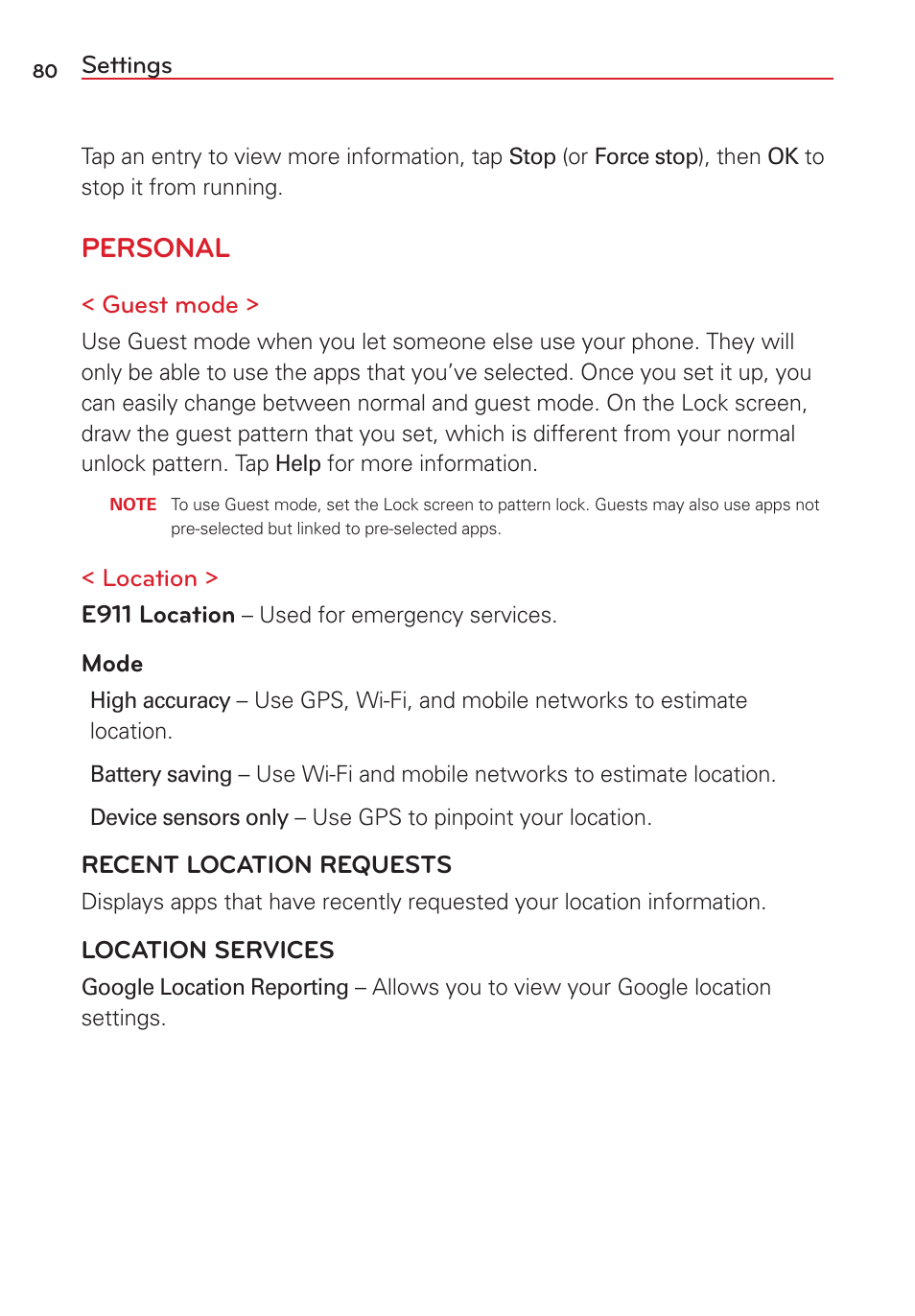Personal | LG LGVS450PP User Manual | Page 82 / 133