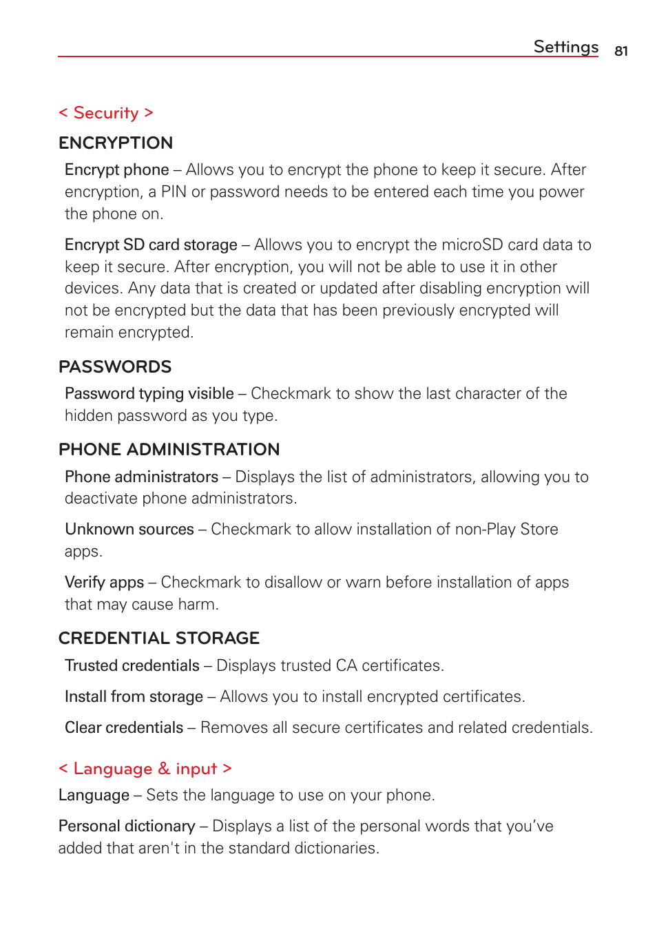 LG LGVS450PP User Manual | Page 83 / 133